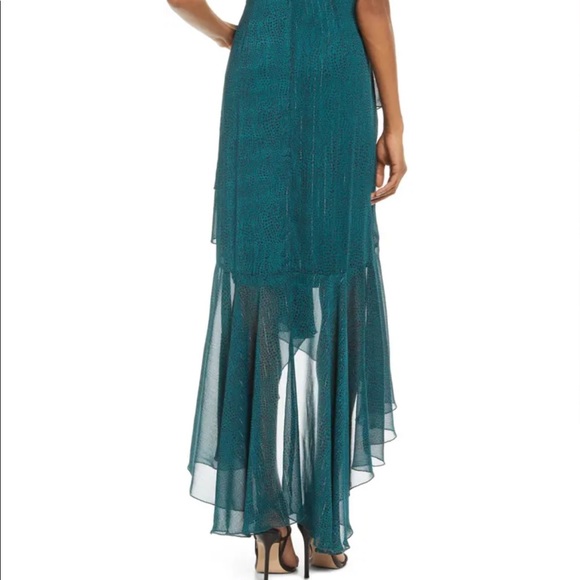 Nordstrom One-Shoulder Chiffon Midi Dress - Picture 9 of 11